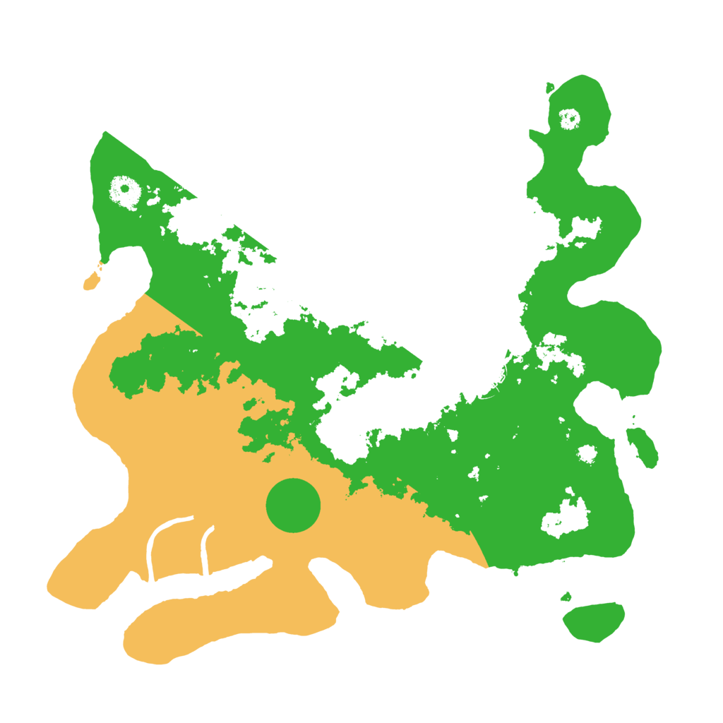 Biome Rust Map: Procedural Map, Size: 3500, Seed: 79293933