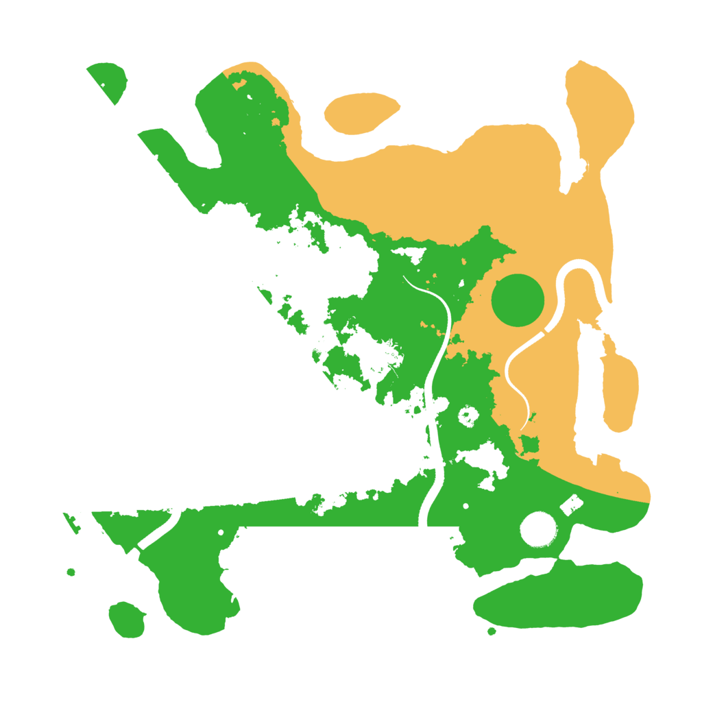 Biome Rust Map: Procedural Map, Size: 3500, Seed: 54248208