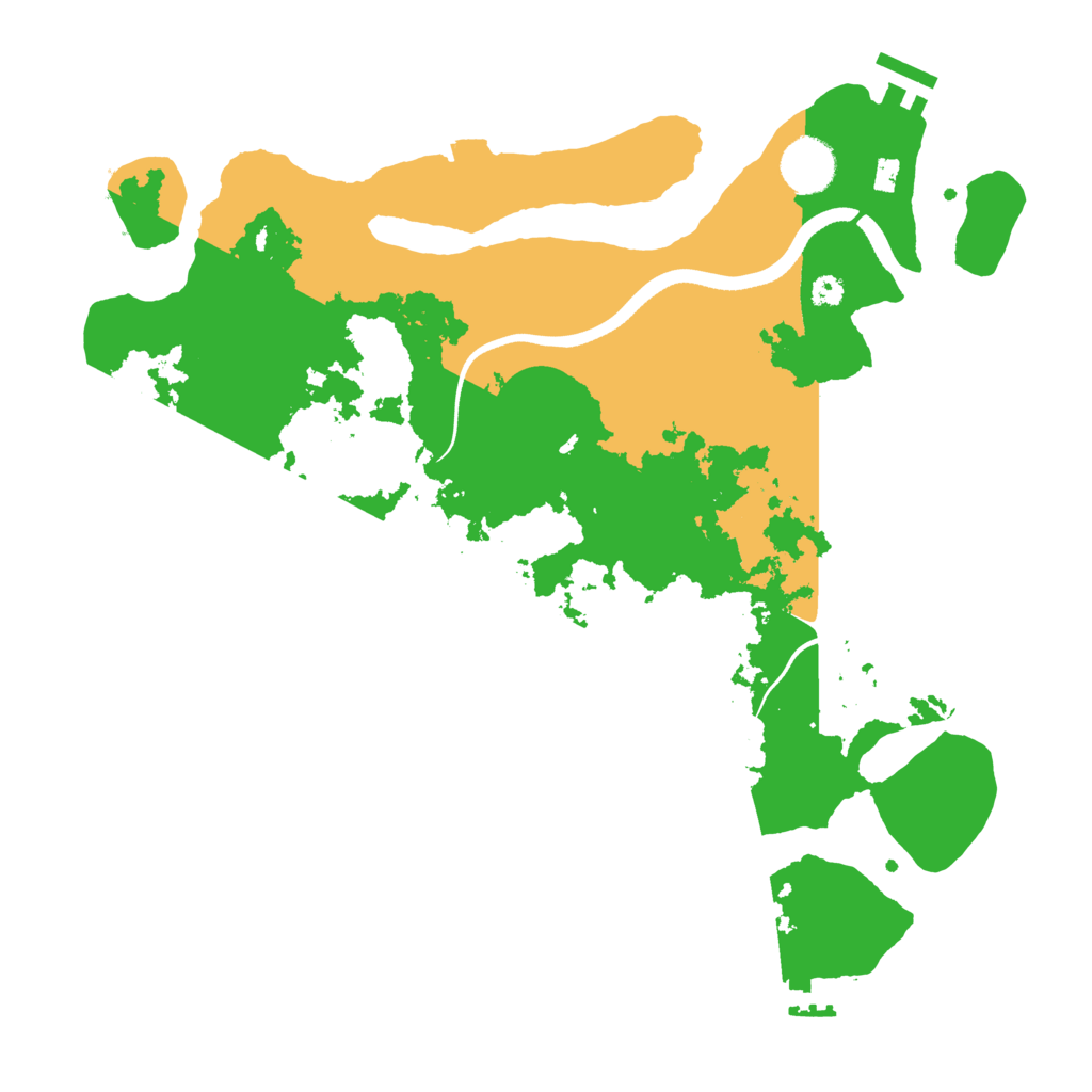 Biome Rust Map: Procedural Map, Size: 3500, Seed: 91201817
