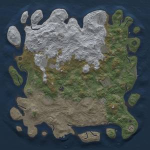 Thumbnail Rust Map: Procedural Map, Size: 4550, Seed: 1339999999, 18 Monuments