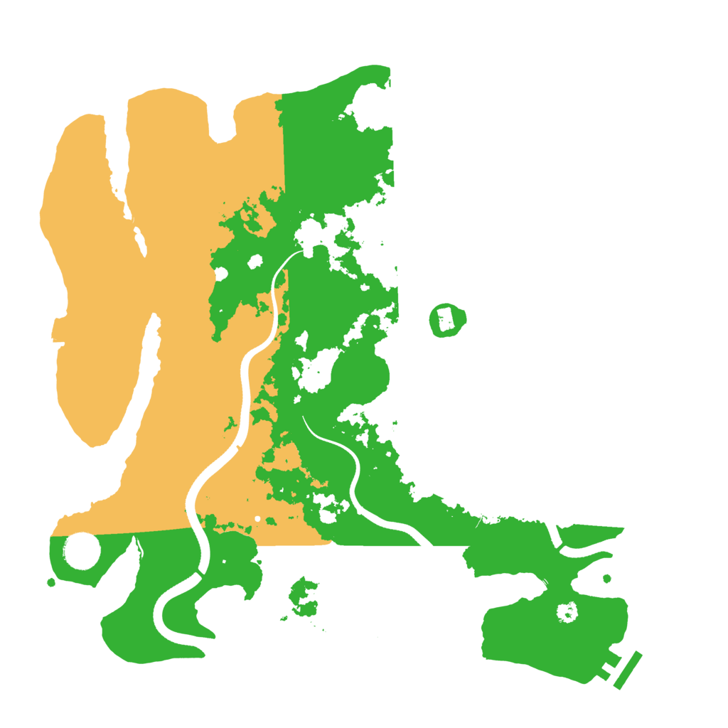 Biome Rust Map: Procedural Map, Size: 3500, Seed: 76722753