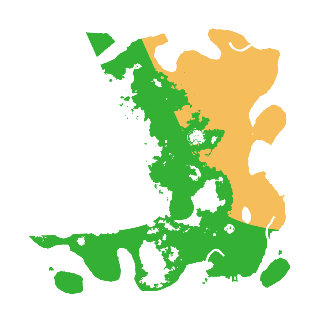 Biome Rust Map: Procedural Map, Size: 3500, Seed: 81517148