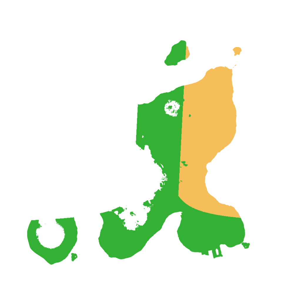 Biome Rust Map: Procedural Map, Size: 2000, Seed: 218558407