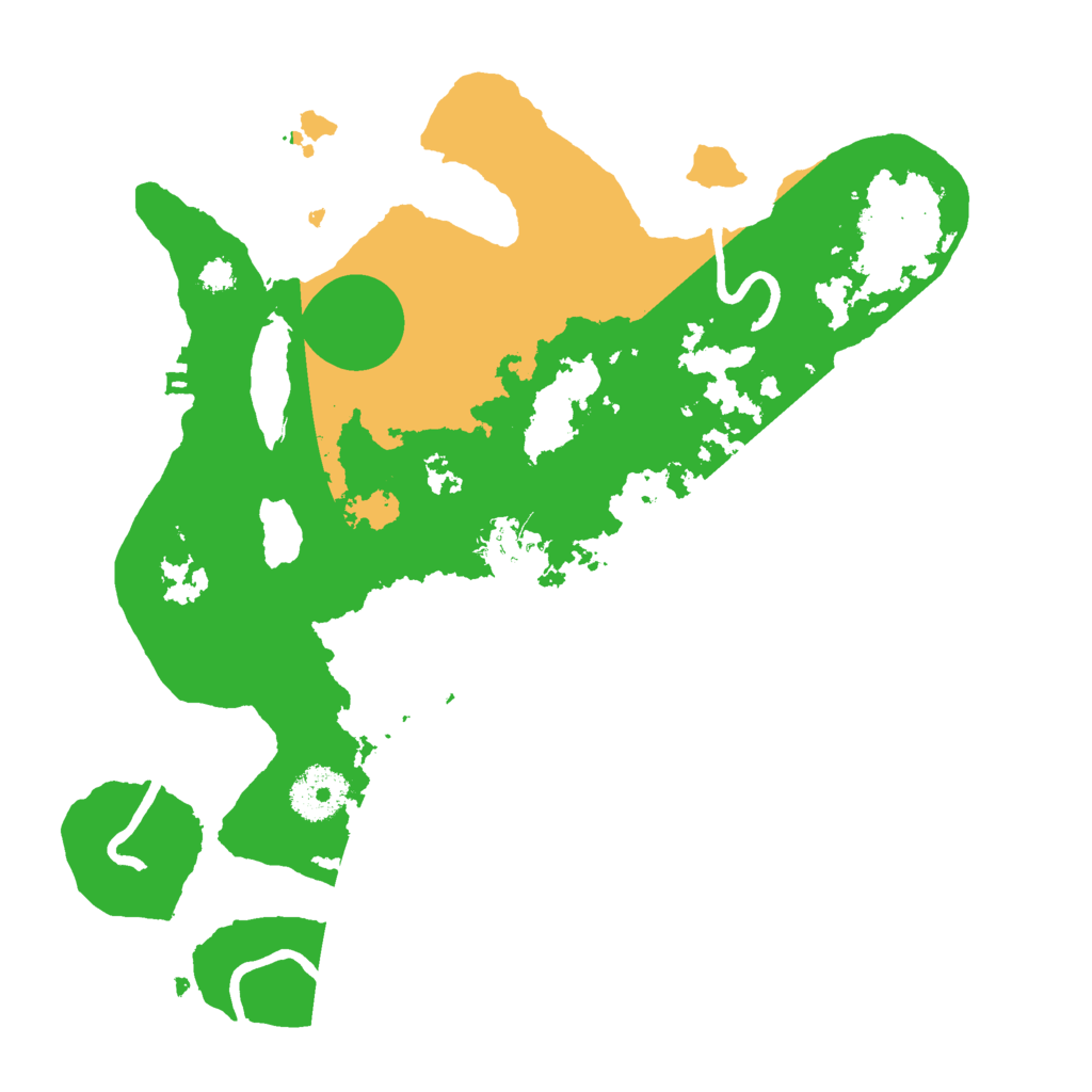 Biome Rust Map: Procedural Map, Size: 3000, Seed: 57829286