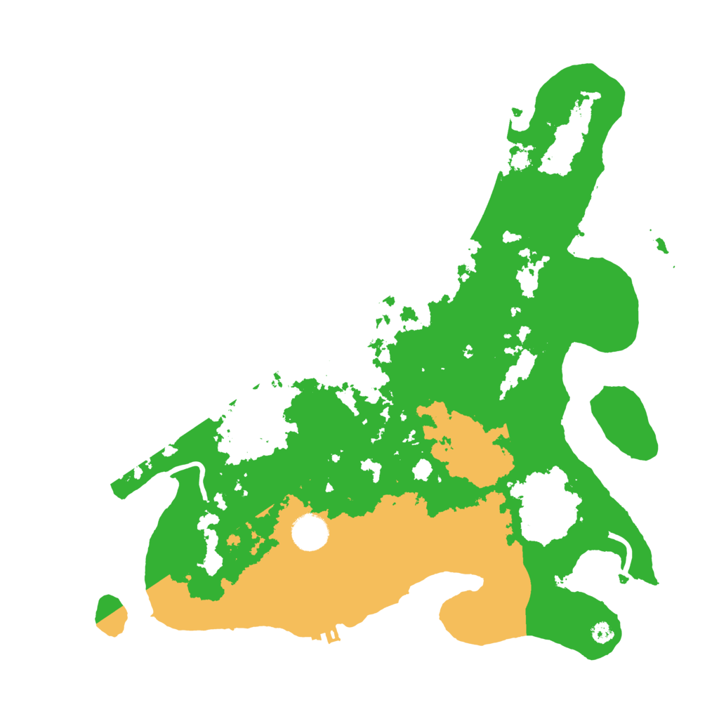 Biome Rust Map: Procedural Map, Size: 3500, Seed: 96557