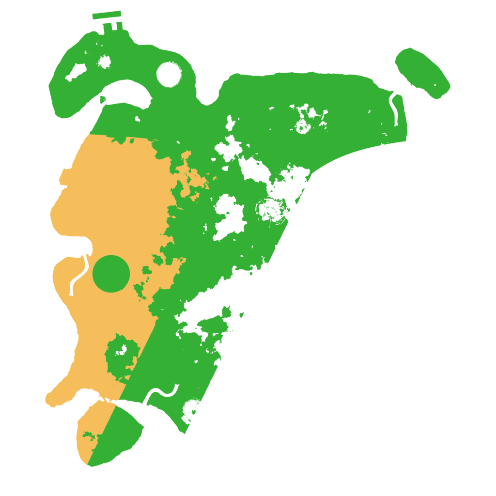 Biome Rust Map: Procedural Map, Size: 3500, Seed: 6671266
