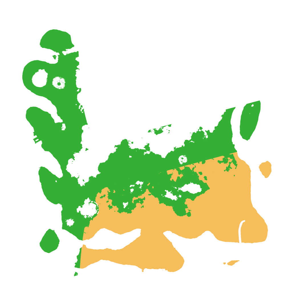 Biome Rust Map: Procedural Map, Size: 3500, Seed: 23274658