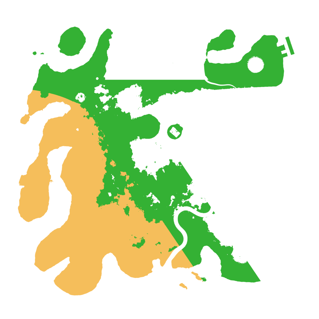 Biome Rust Map: Procedural Map, Size: 3500, Seed: 19890268