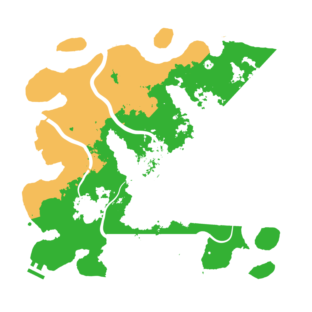 Biome Rust Map: Procedural Map, Size: 3500, Seed: 658870338