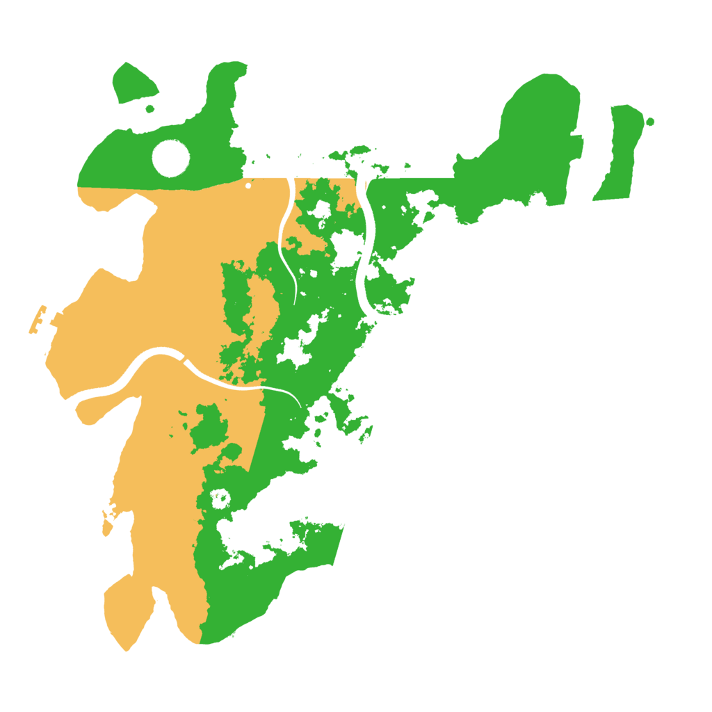 Biome Rust Map: Procedural Map, Size: 3500, Seed: 991313726