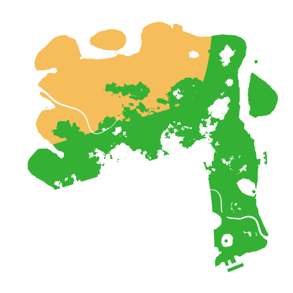 Biome Rust Map: Procedural Map, Size: 3511, Seed: 993459