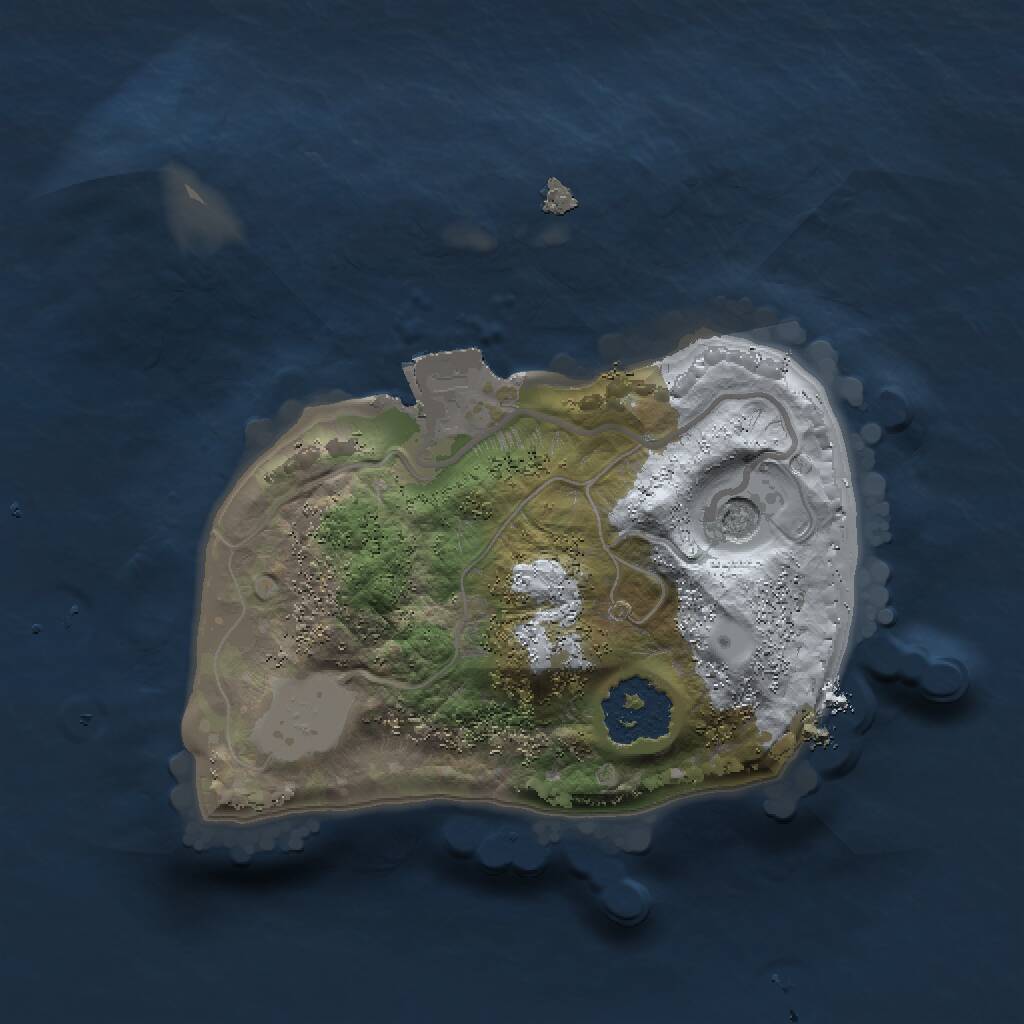 Rust Map: Procedural Map, Size: 1500, Seed: 75964794, 2 Monuments