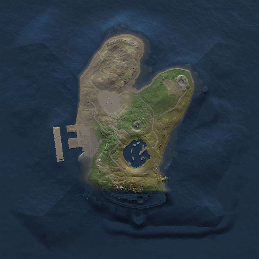 Rust Map: Procedural Map, Size: 1500, Seed: 193123126, 3 Monuments