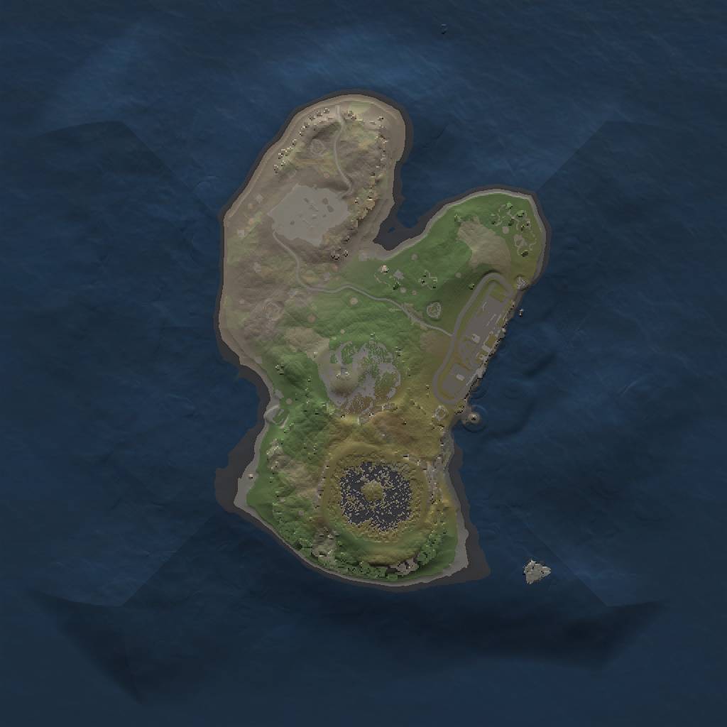 Rust Map: Procedural Map, Size: 1500, Seed: 193123126, 5 Monuments
