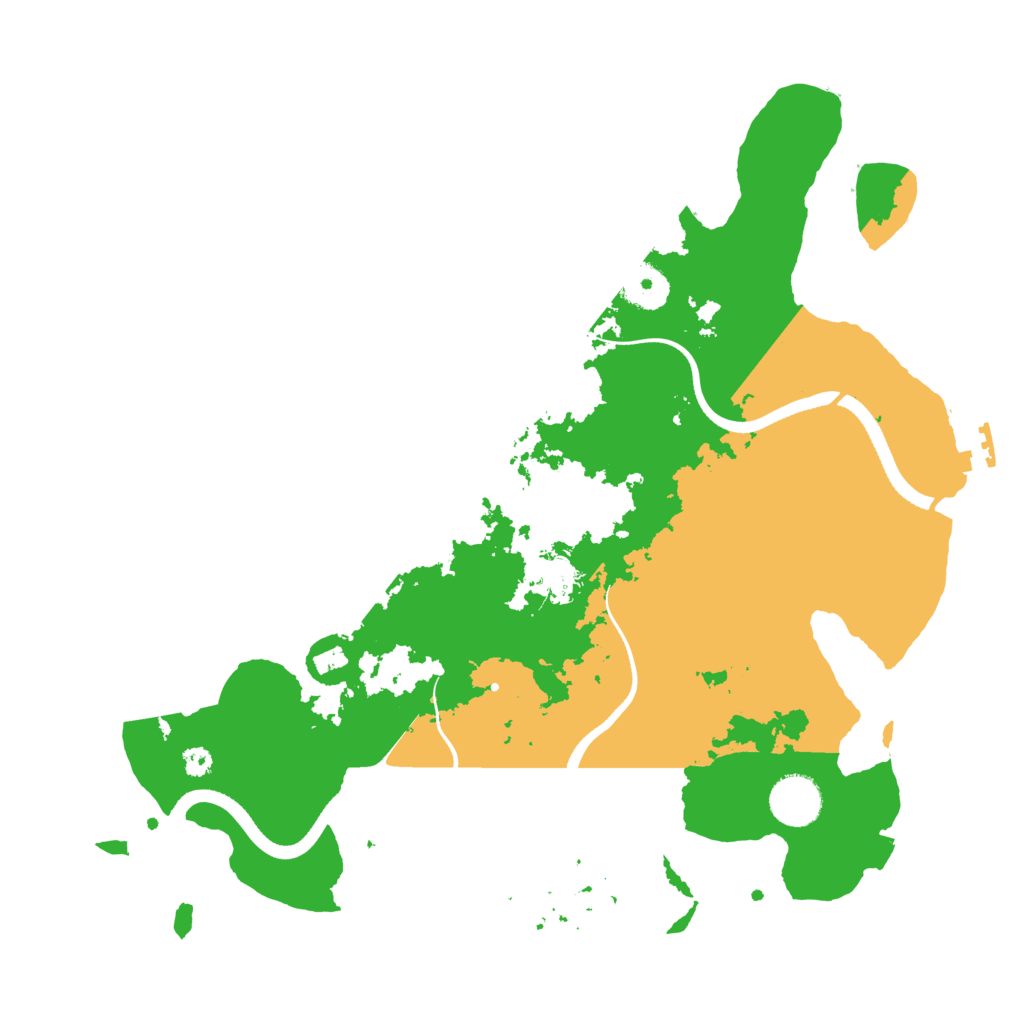 Biome Rust Map: Procedural Map, Size: 3500, Seed: 53580620