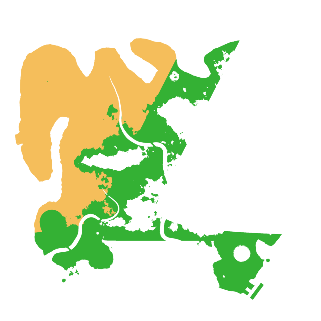 Biome Rust Map: Procedural Map, Size: 3500, Seed: 96777183