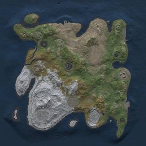 Thumbnail Rust Map: Procedural Map, Size: 3000, Seed: 579273356, 13 Monuments