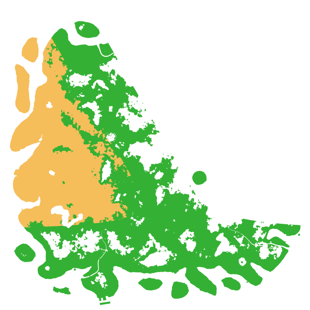 Biome Rust Map: Procedural Map, Size: 6000, Seed: 300716328