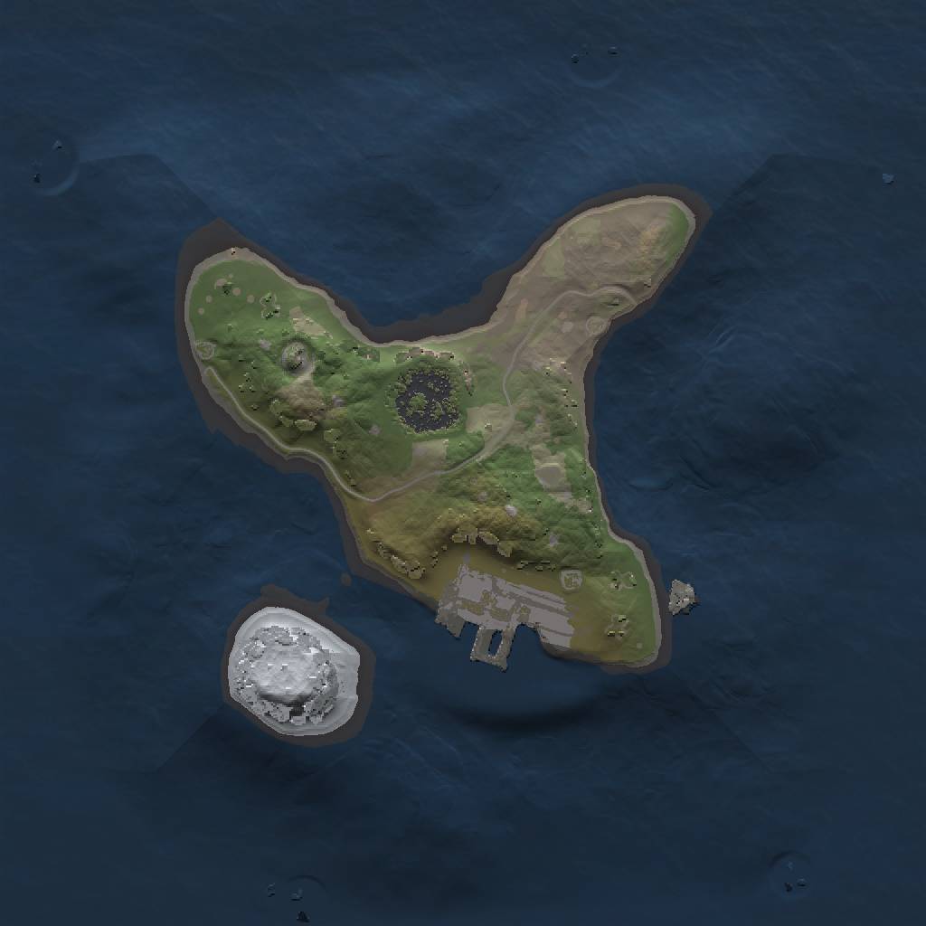 Rust Map: Procedural Map, Size: 1500, Seed: 20540, 5 Monuments