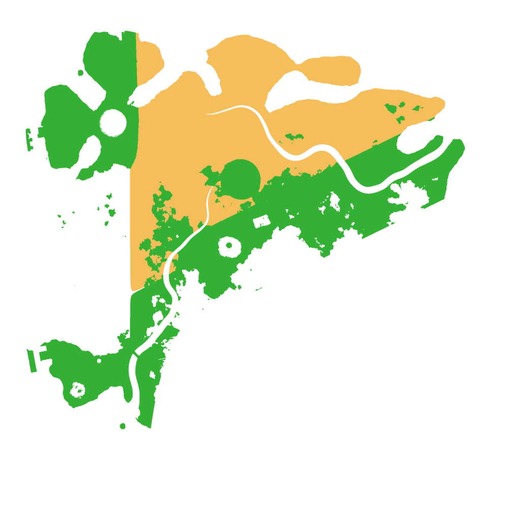 Biome Rust Map: Procedural Map, Size: 3500, Seed: 5734811