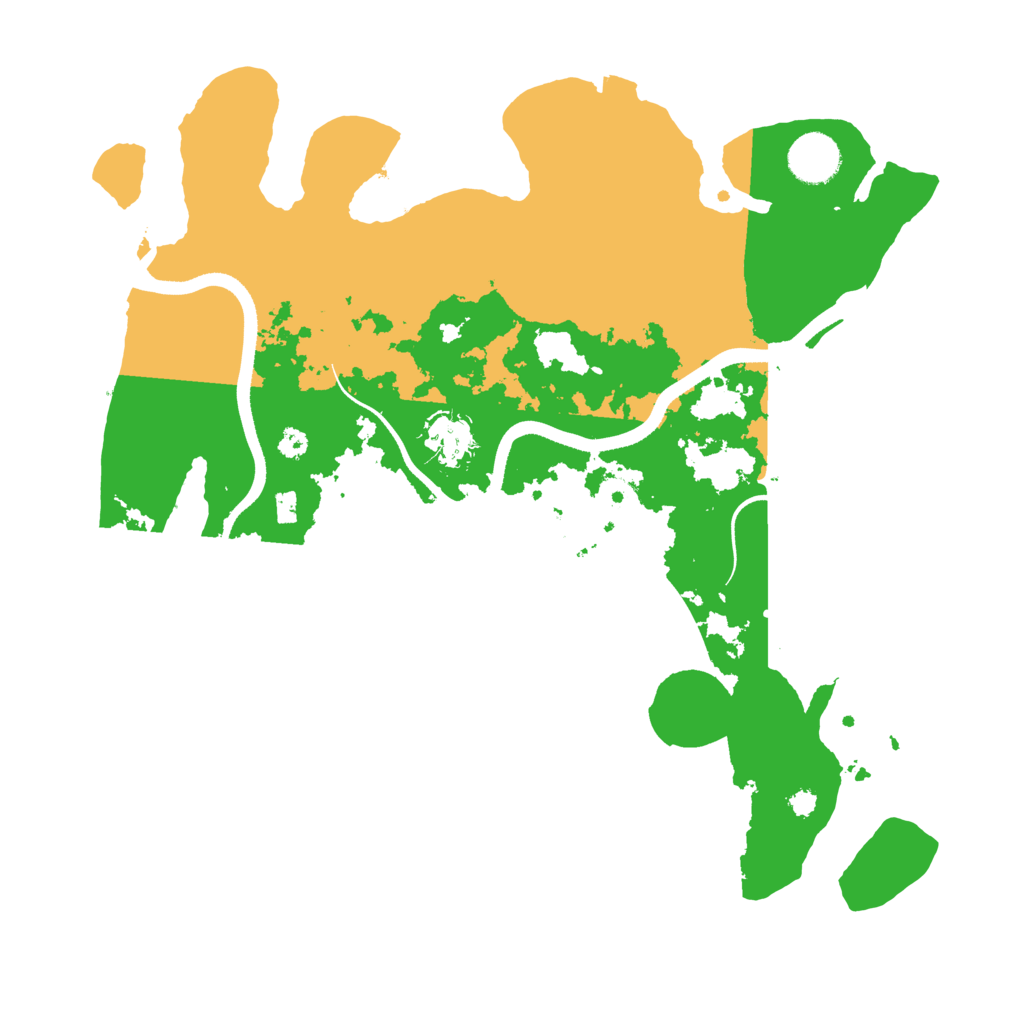 Biome Rust Map: Procedural Map, Size: 3500, Seed: 80007124