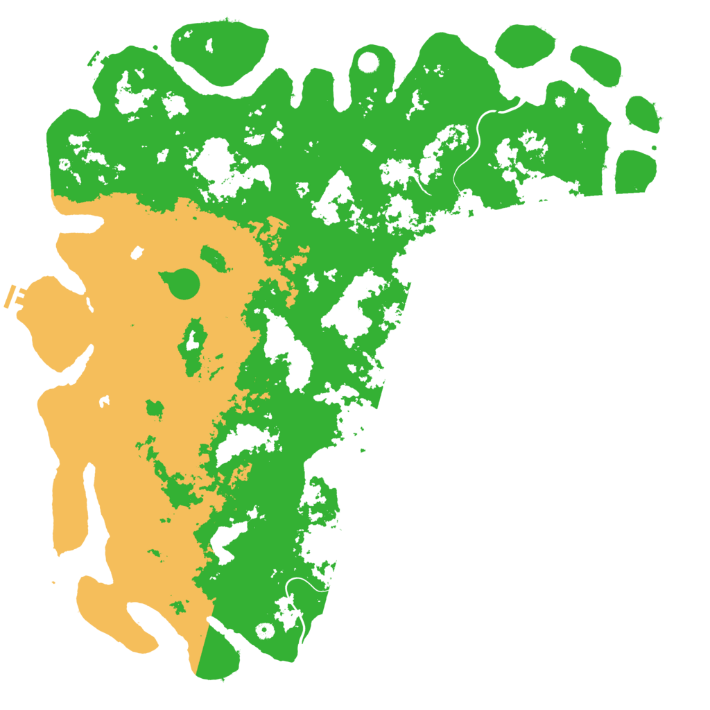 Biome Rust Map: Procedural Map, Size: 6000, Seed: 155104879