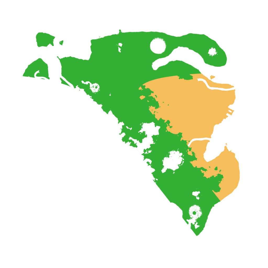 Biome Rust Map: Procedural Map, Size: 3000, Seed: 395780508