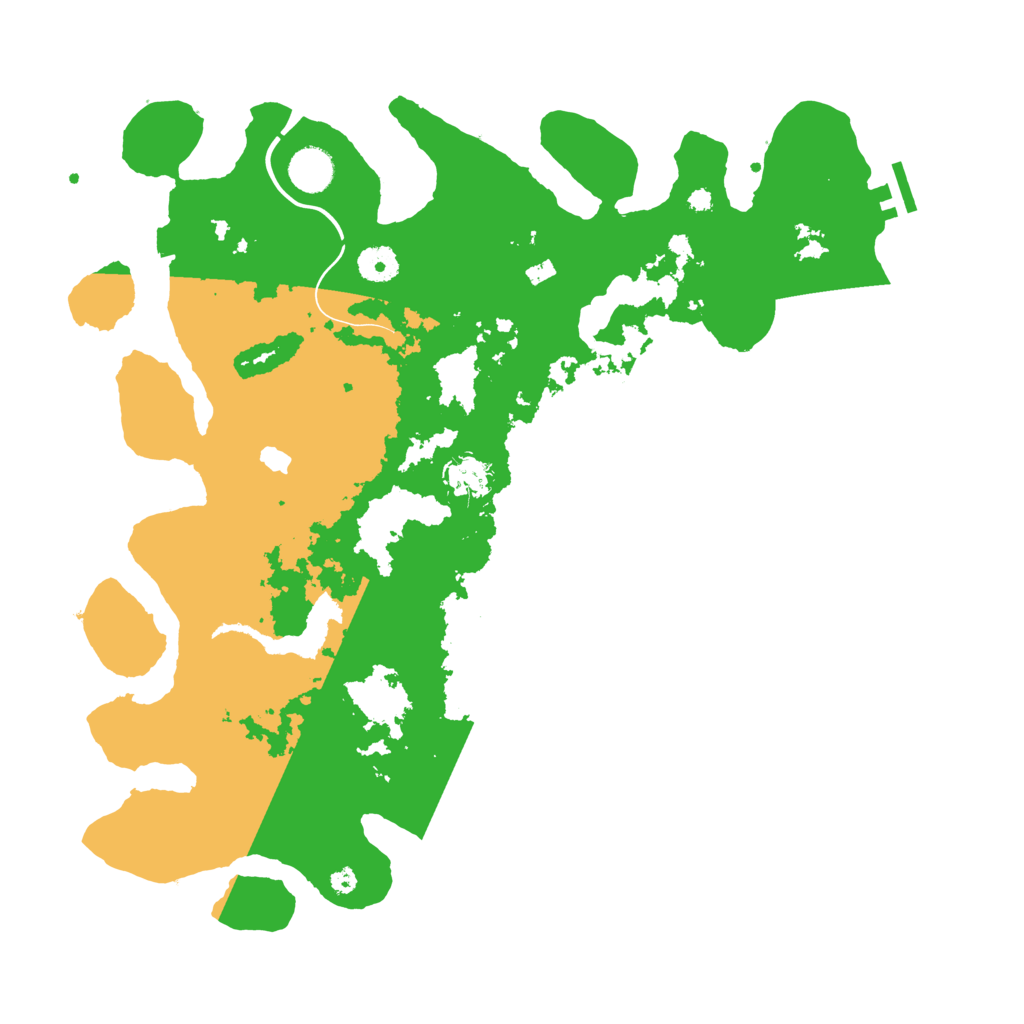 Biome Rust Map: Procedural Map, Size: 4000, Seed: 10054