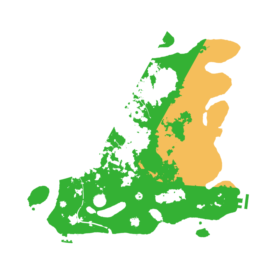 Biome Rust Map: Procedural Map, Size: 3500, Seed: 47263662