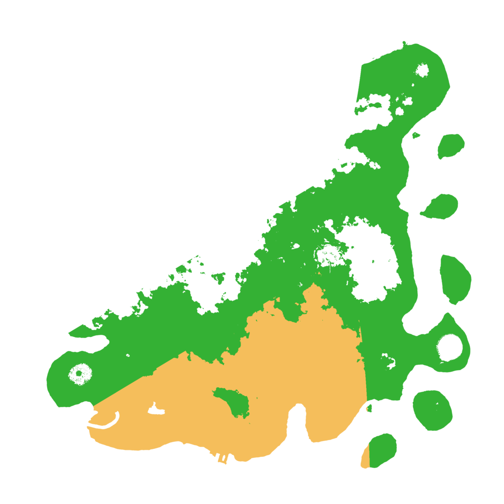 Biome Rust Map: Procedural Map, Size: 3500, Seed: 95052874