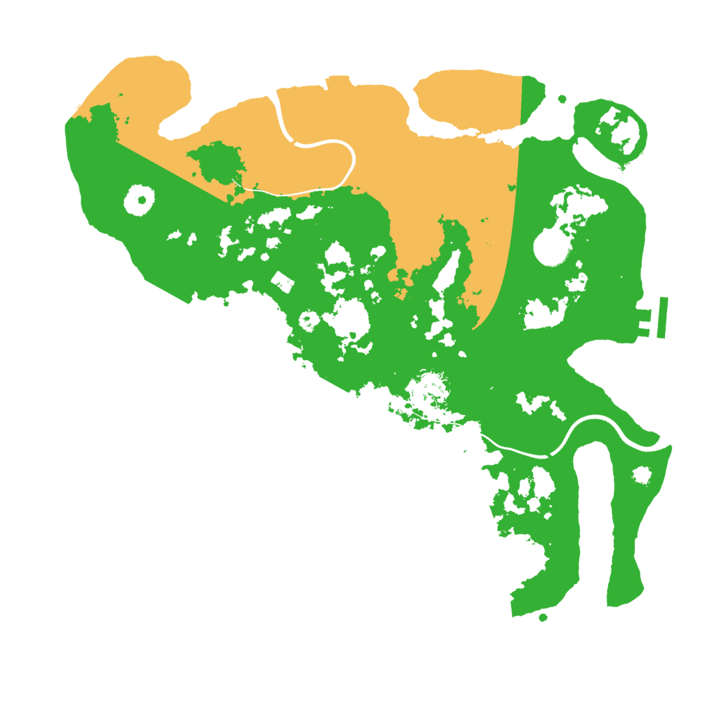Biome Rust Map: Procedural Map, Size: 3500, Seed: 48277334
