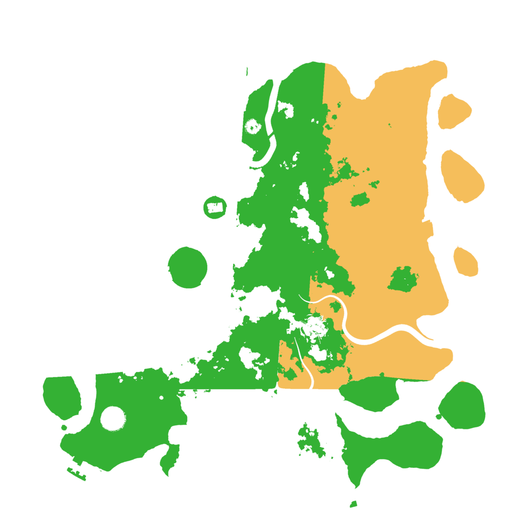 Biome Rust Map: Procedural Map, Size: 3700, Seed: 1276227238