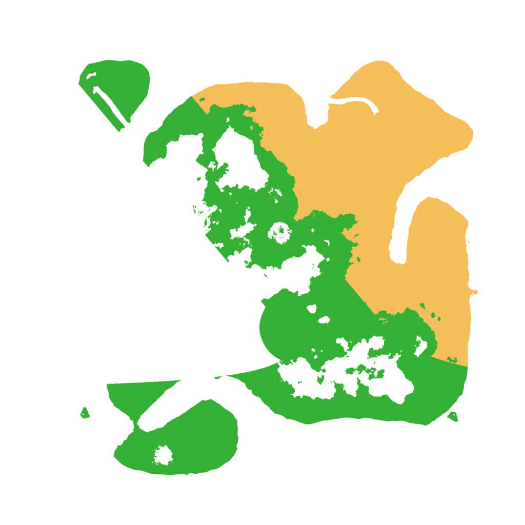 Biome Rust Map: Procedural Map, Size: 2500, Seed: 1127888679