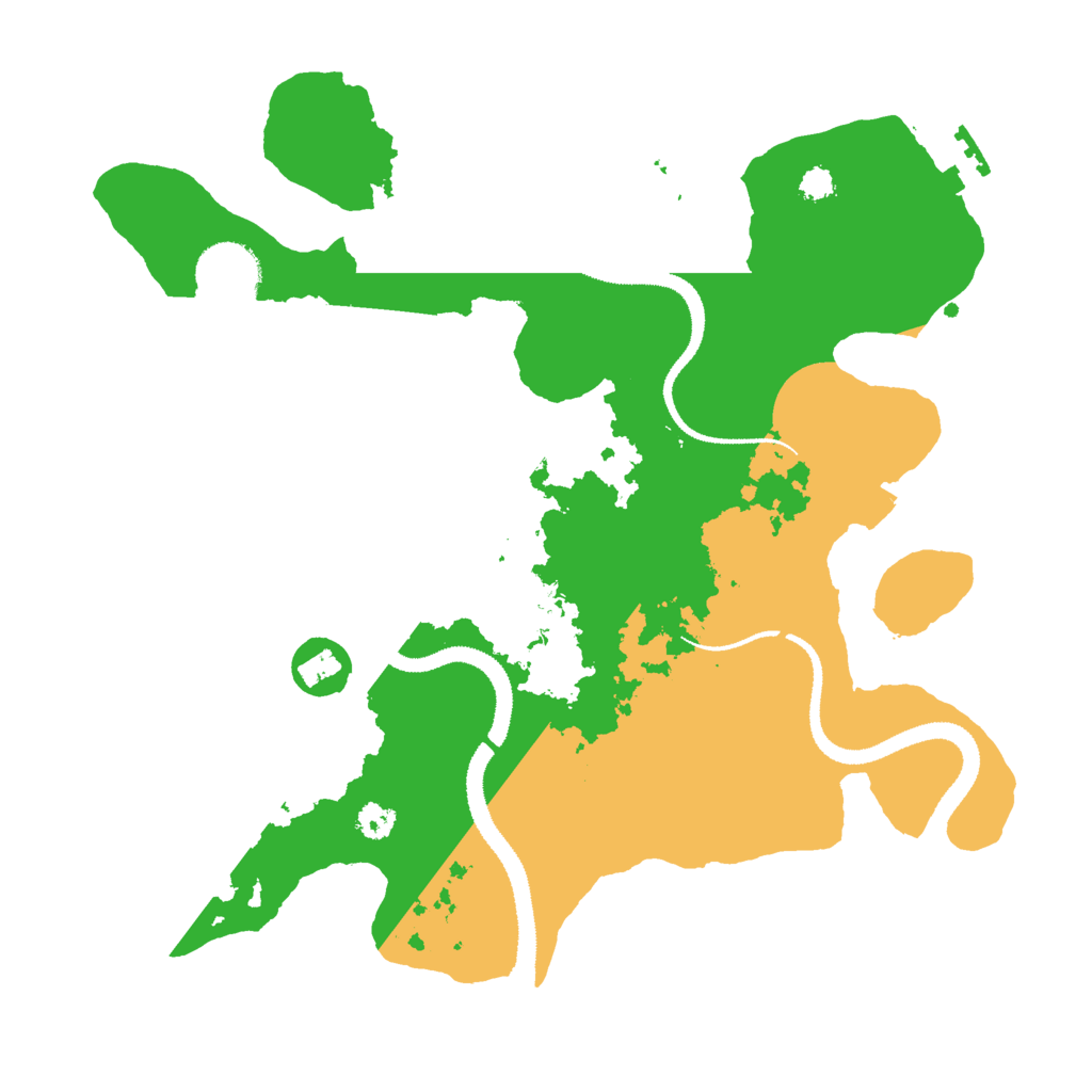Biome Rust Map: Procedural Map, Size: 3000, Seed: 422491122