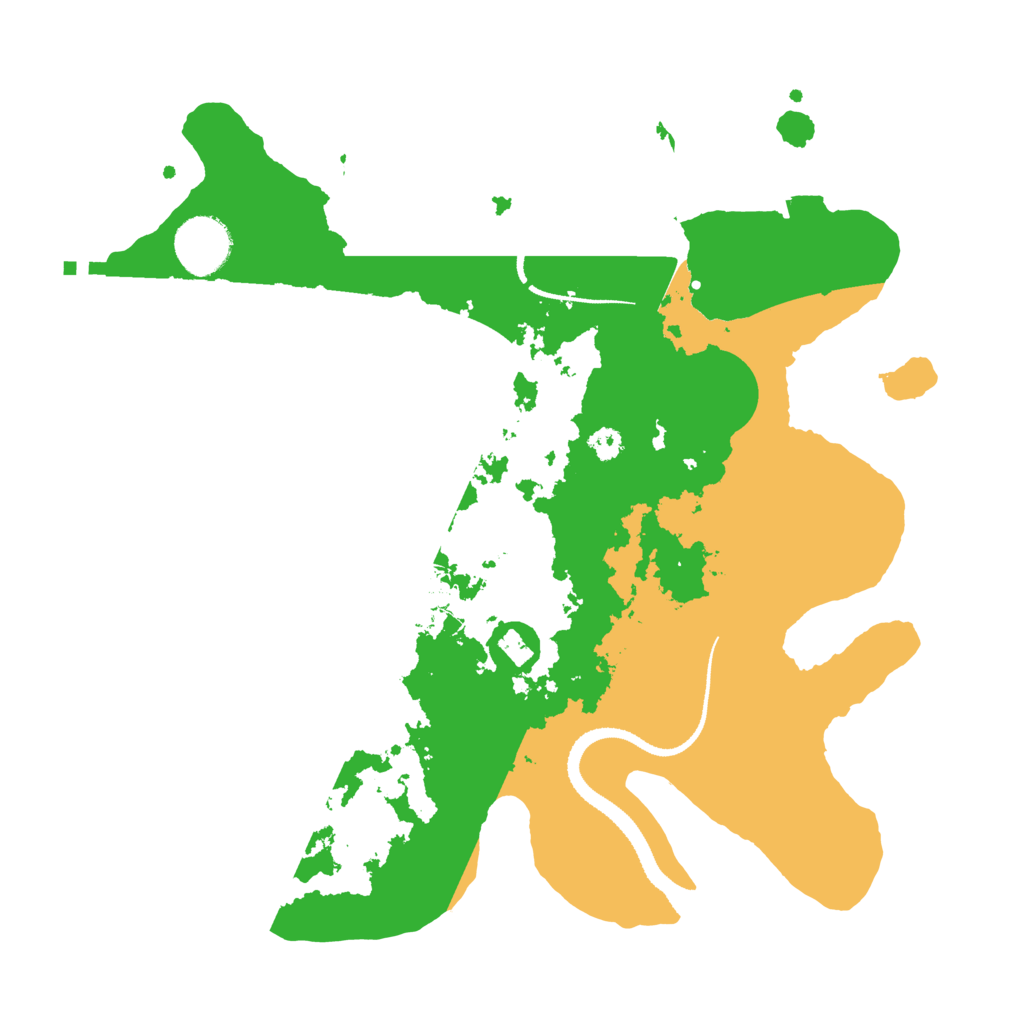 Biome Rust Map: Procedural Map, Size: 3200, Seed: 13665111