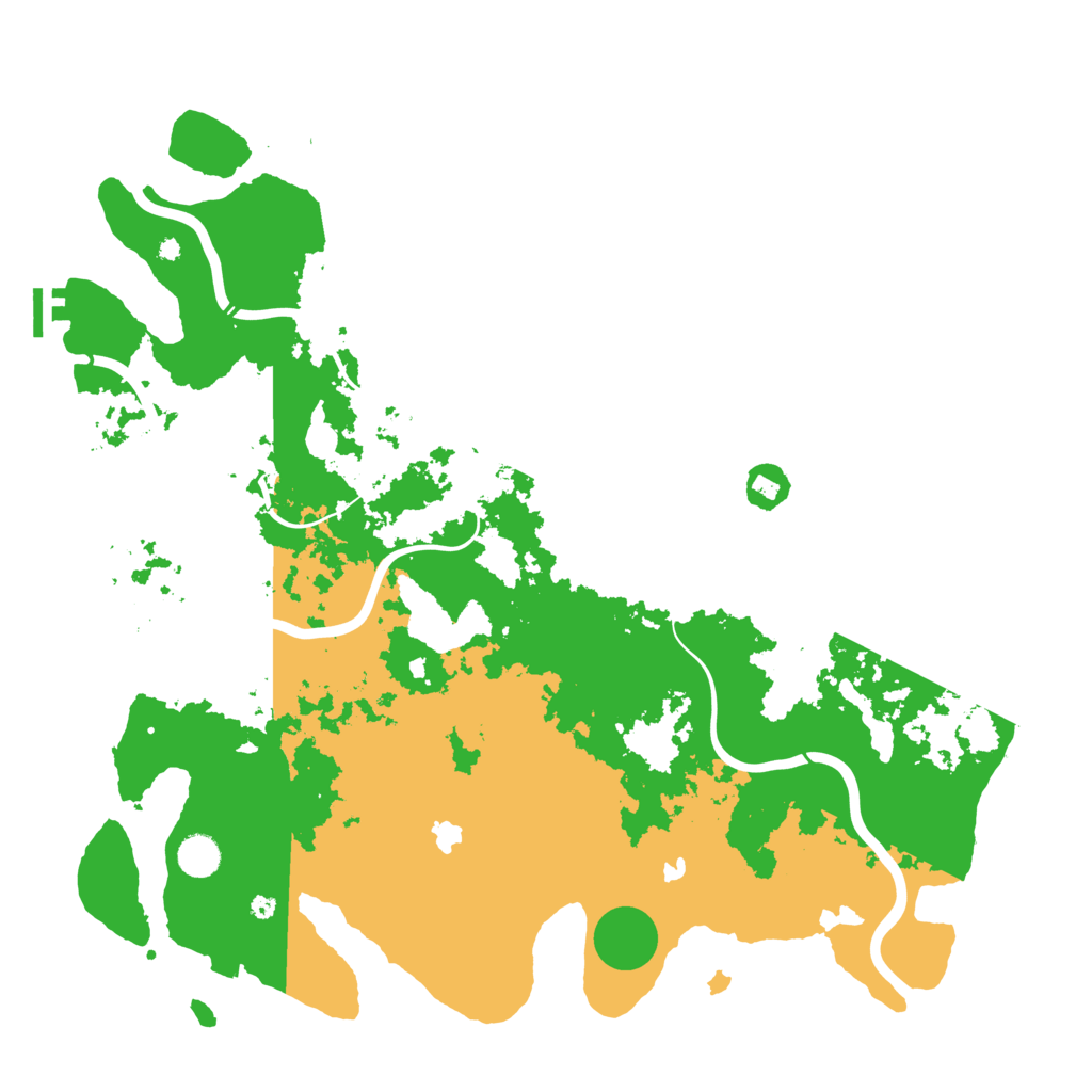 Biome Rust Map: Procedural Map, Size: 4500, Seed: 548267124