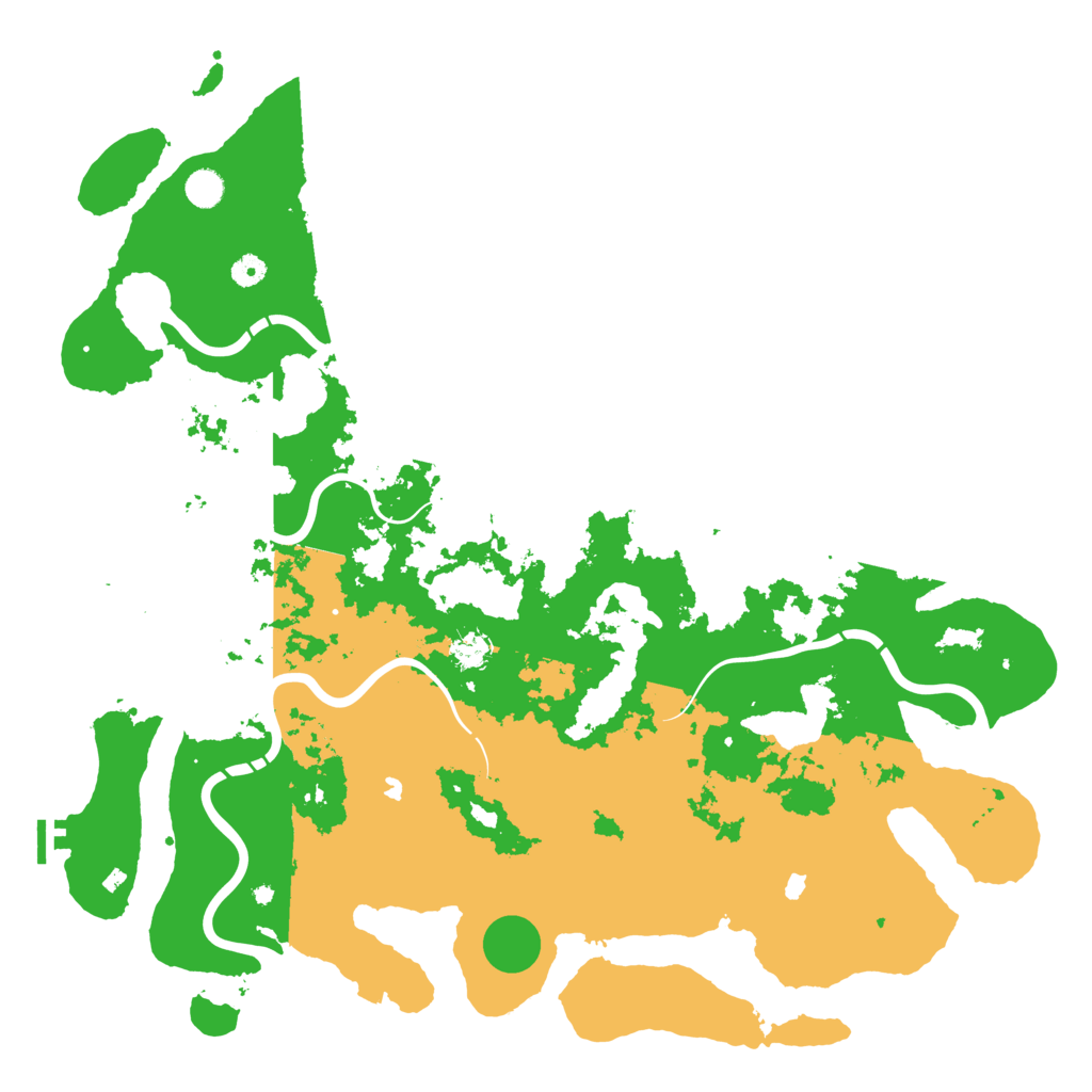 Biome Rust Map: Procedural Map, Size: 5000, Seed: 1992681968