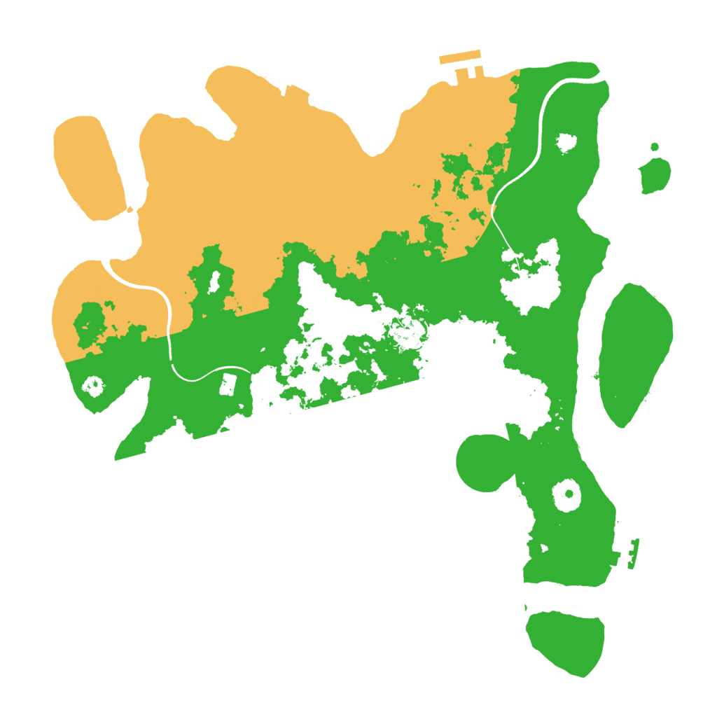 Biome Rust Map: Procedural Map, Size: 3500, Seed: 38701538