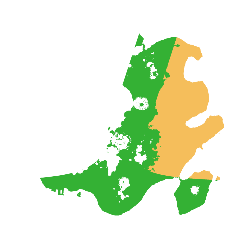 Biome Rust Map: Procedural Map, Size: 2600, Seed: 15313
