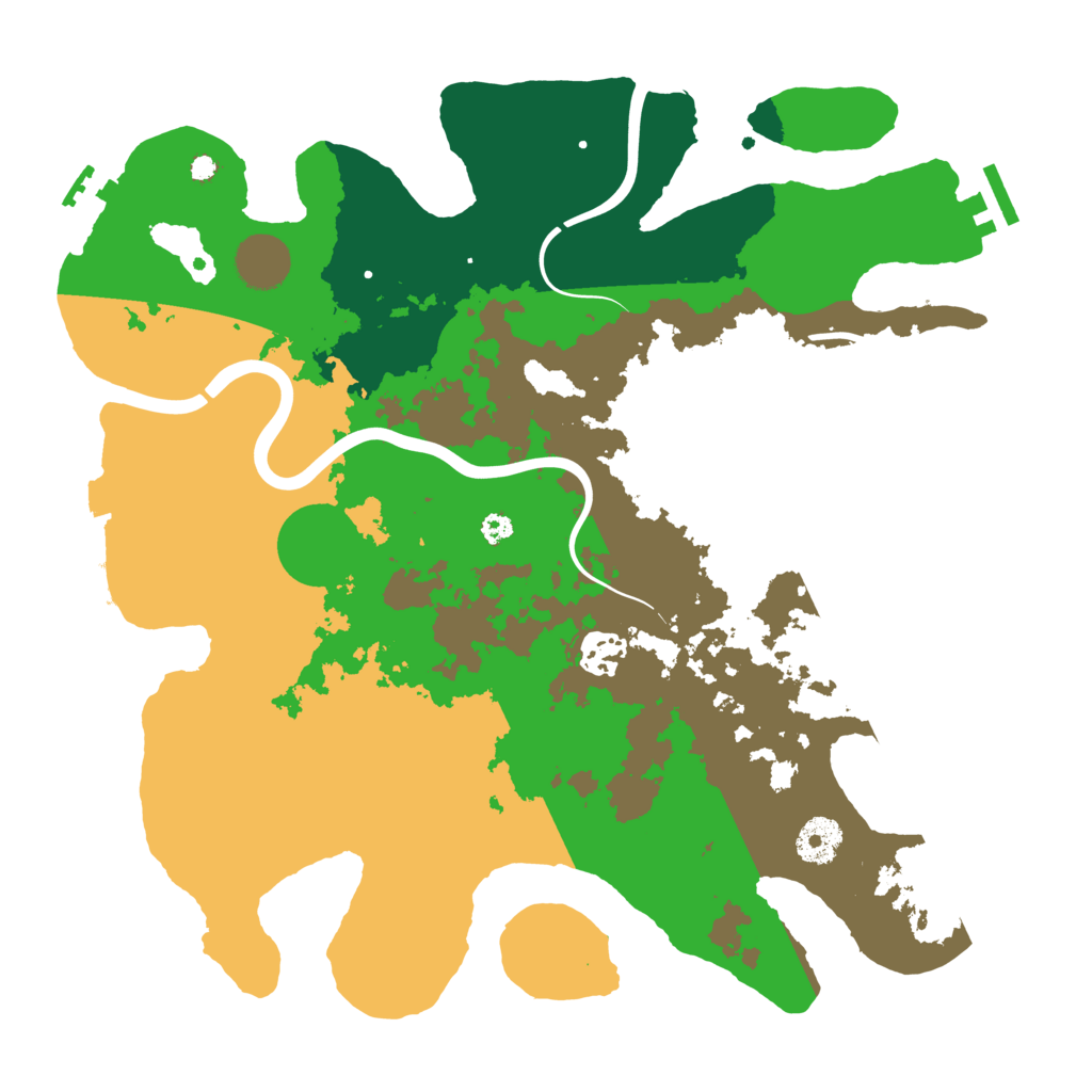 Biome Rust Map: Procedural Map, Size: 3500, Seed: 1432781999