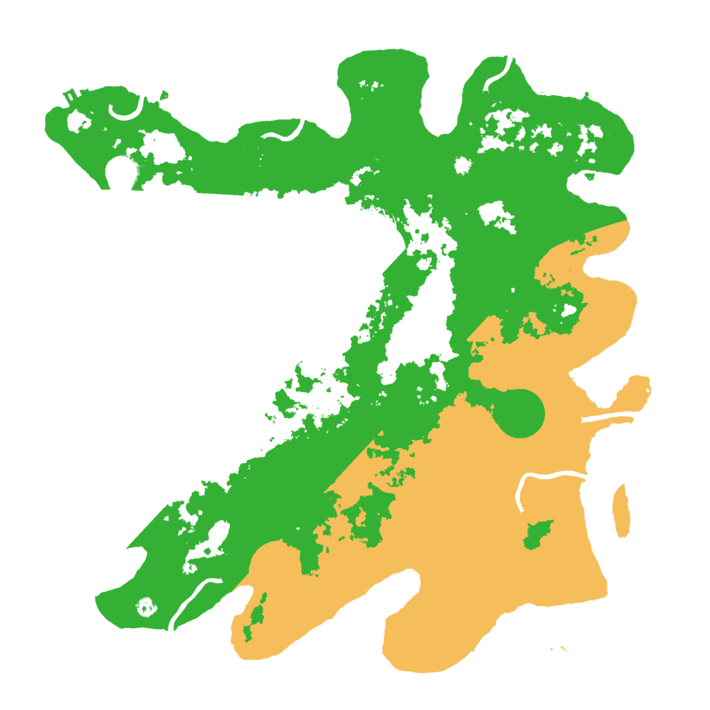 Biome Rust Map: Procedural Map, Size: 3800, Seed: 45782091