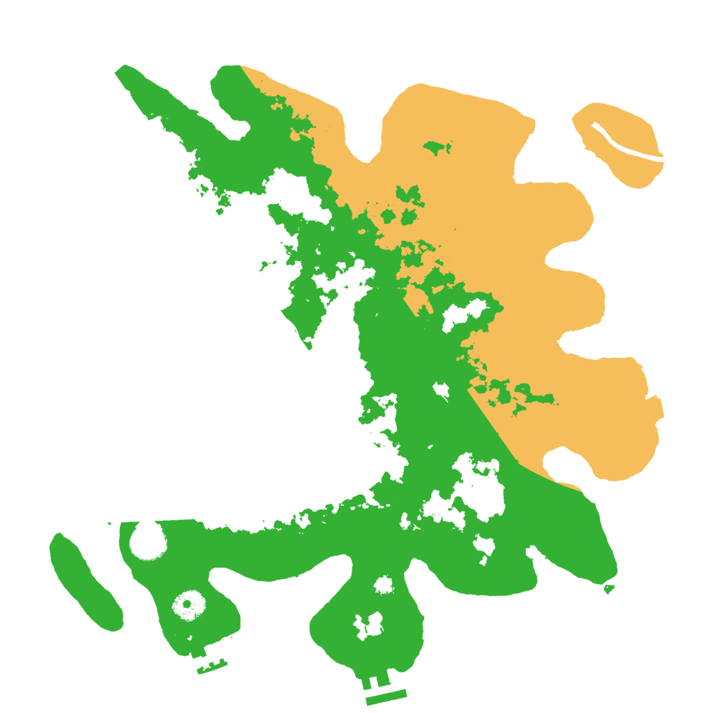 Biome Rust Map: Procedural Map, Size: 3500, Seed: 37141