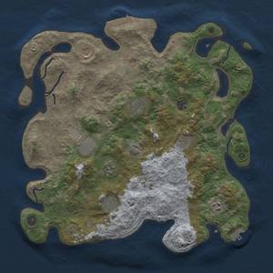 Thumbnail Rust Map: Procedural Map, Size: 4000, Seed: 138081137, 18 Monuments