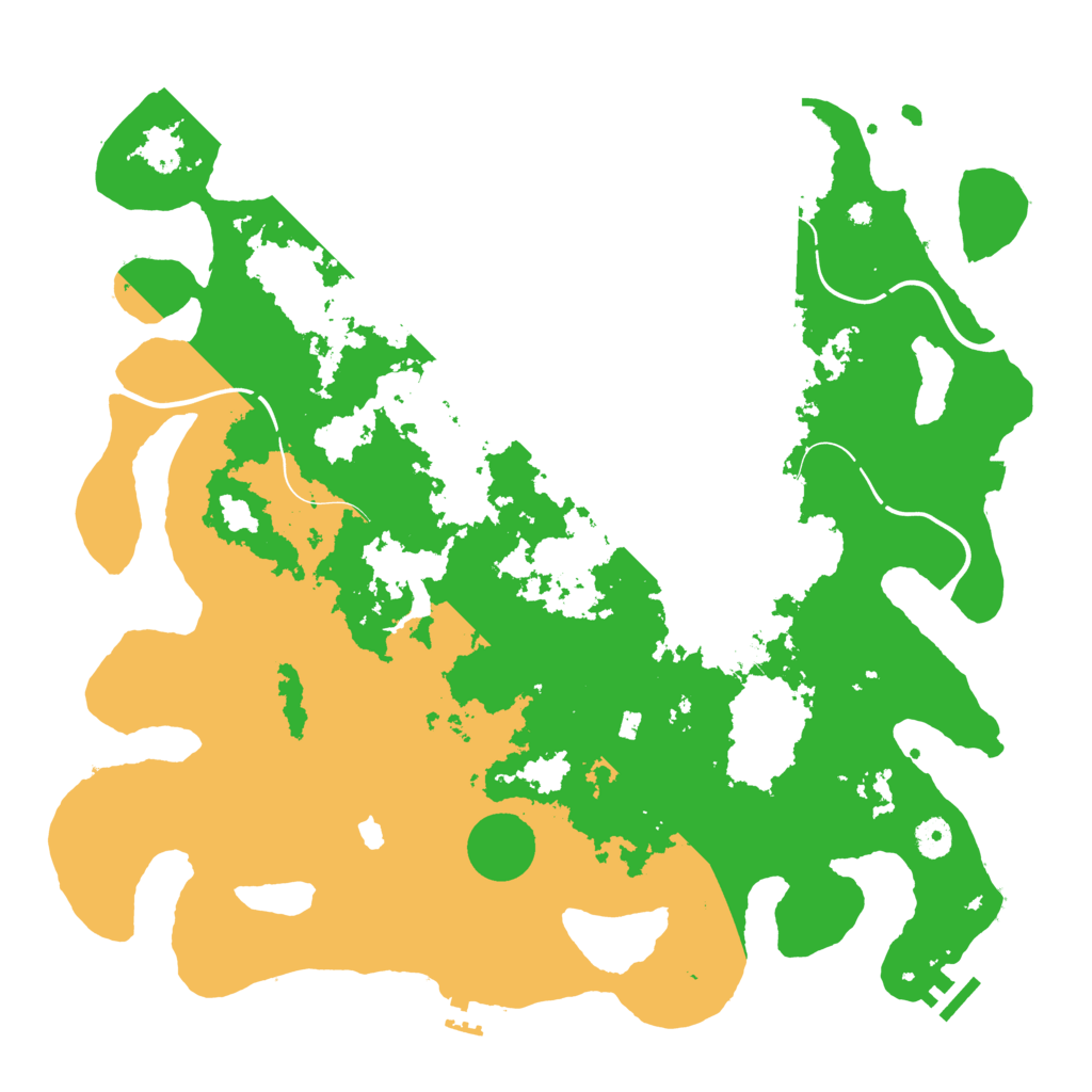 Biome Rust Map: Procedural Map, Size: 4250, Seed: 348778548