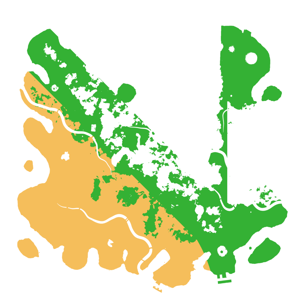 Biome Rust Map: Procedural Map, Size: 4500, Seed: 56487542