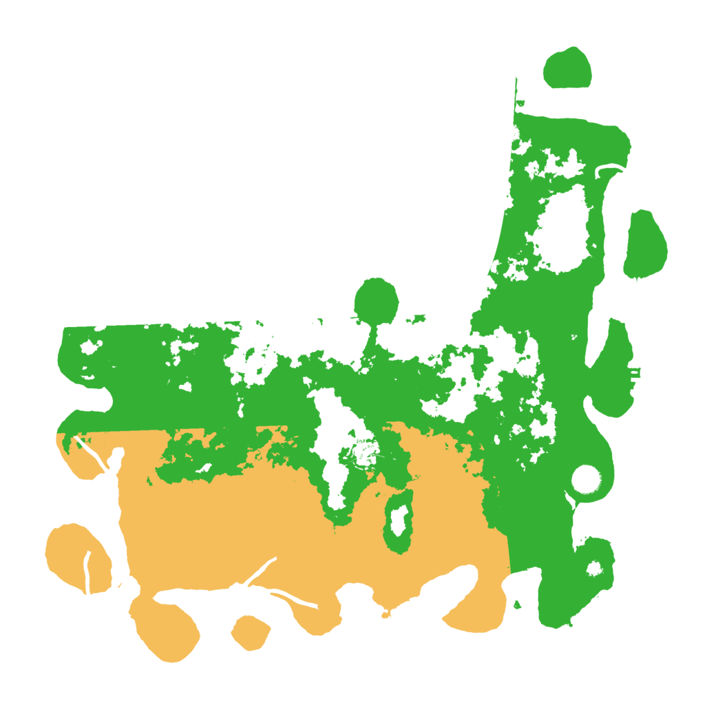 Biome Rust Map: Procedural Map, Size: 4300, Seed: 279186482