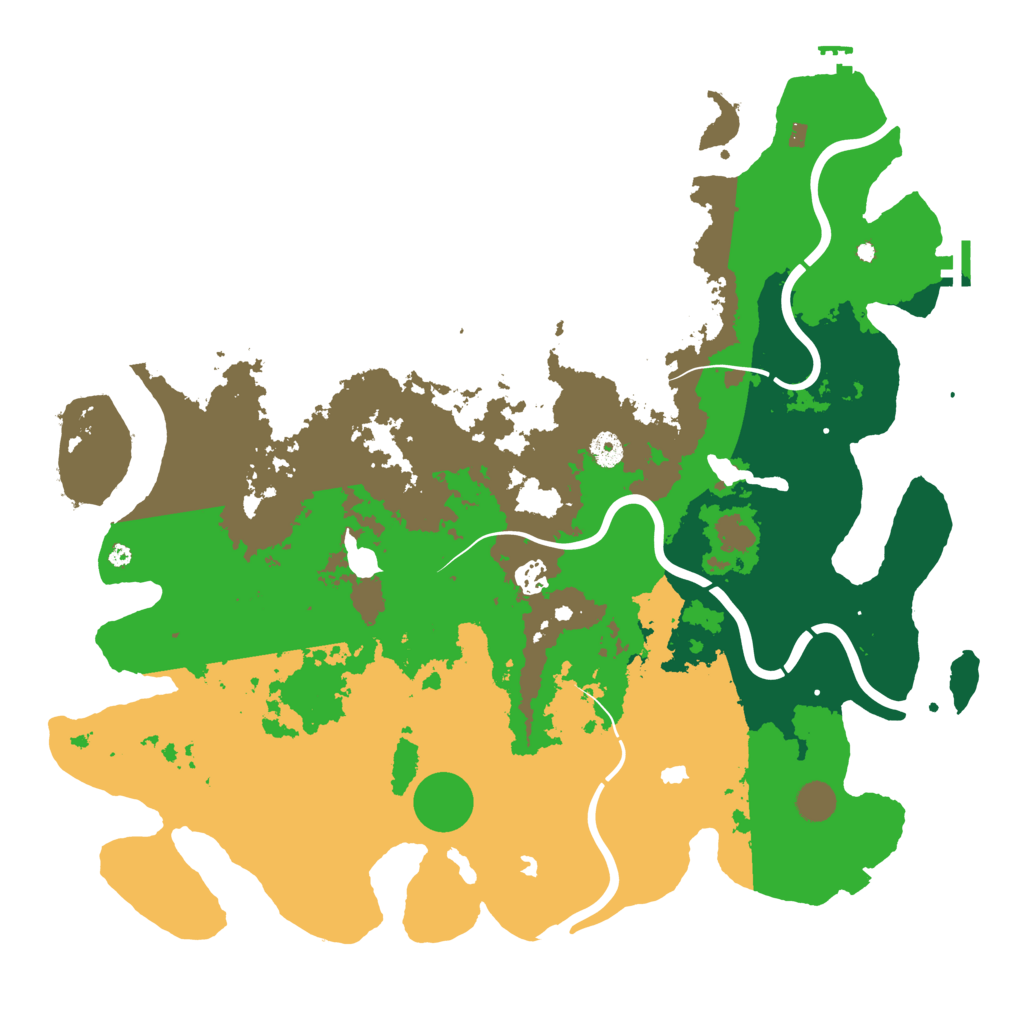 Biome Rust Map: Procedural Map, Size: 4500, Seed: 132311