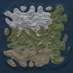 Thumbnail Rust Map: Procedural Map, Size: 4500, Seed: 132311, 20 Monuments