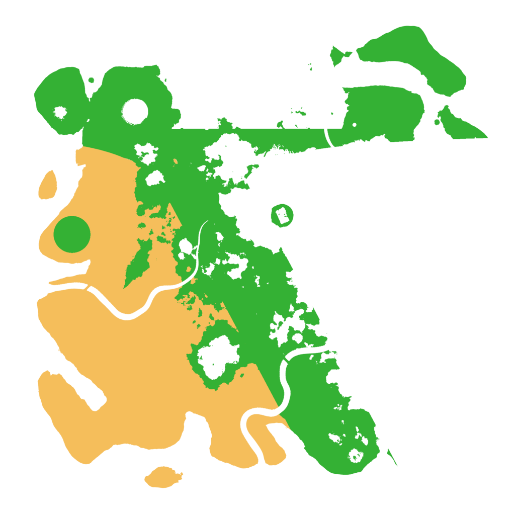 Biome Rust Map: Procedural Map, Size: 3700, Seed: 385667865