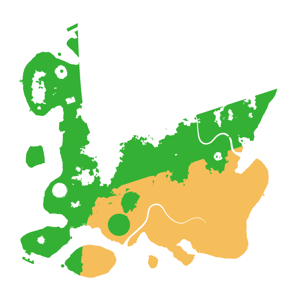 Biome Rust Map: Procedural Map, Size: 3500, Seed: 13788991